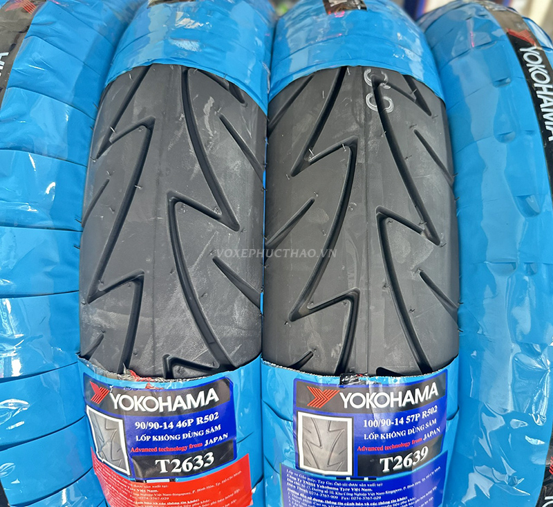 YOKOHAMA S502 90/90-14 TL - 100/90-14 TL